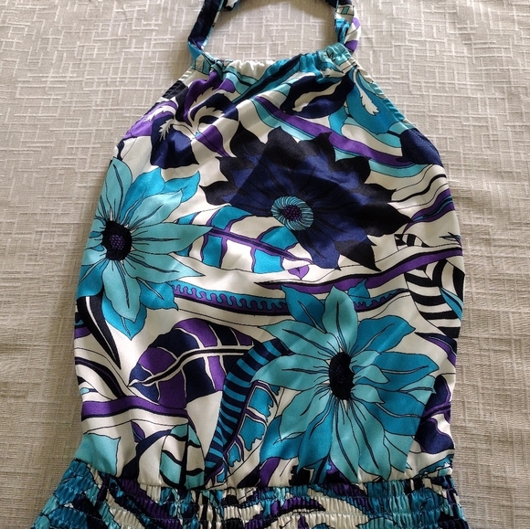 Sportstaff Woman Vintage Dress Open Back Floral Size S - Picture 2 of 10